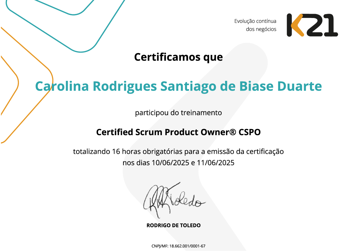 Certificado K21